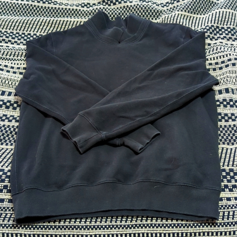 JCrew collared crewneck sweater black men's large
